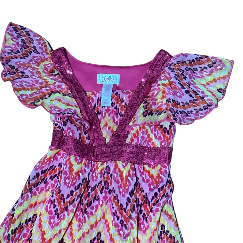 Colorful Chevron Maxi Dress - Picture 4 of 7